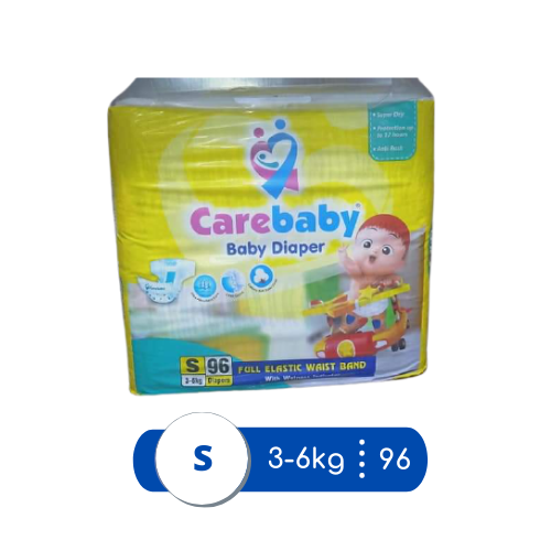 Care Baby Diaper Mega Pack Small Size 2 (96 Pcs)