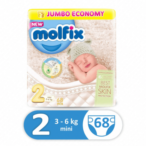Molfix 3D Jumbo Pack Mini Size 2 – 68 Pcs