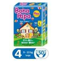 Bona Papa Plus Baby Diapers Economy Pack Large Size 4 - 50 pcs