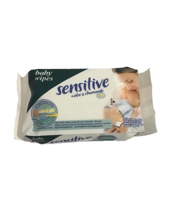 Sensitive Baby Wipes without Cap/Lid (80 Wet Wipes/Sheets)